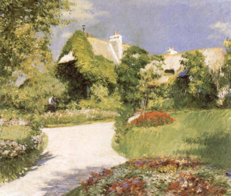 Gustave Caillebotte Farmhouse at Trouville oil painting image